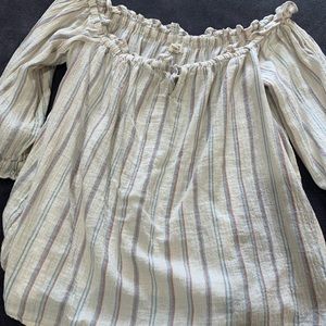 A.N.A, striped shirt, XL